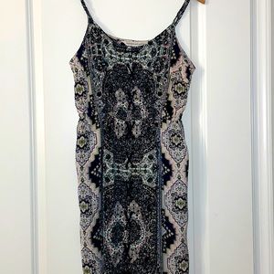 Cupcakes and Cashmere Sundress,  Multi shades of blue and beige, Size Small